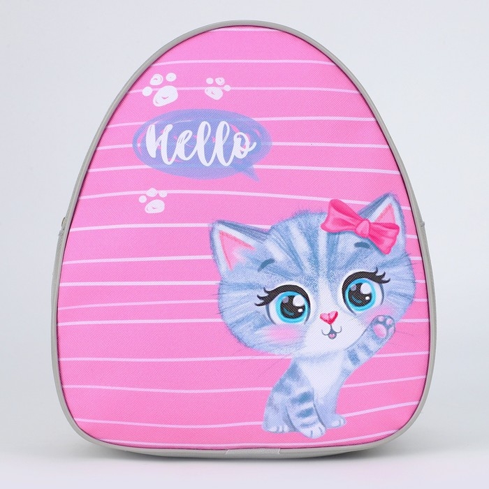 Рюкзак детский для девочки &laquo;Котик с бантиком&raquo;, р-р. 23х20,5 см