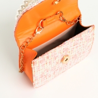 Сумка детская для девочки на клапане «Выбражулька», цвет оранжевый Сумка детская для девочки на клапане «Выбражулька», цвет оранжевый