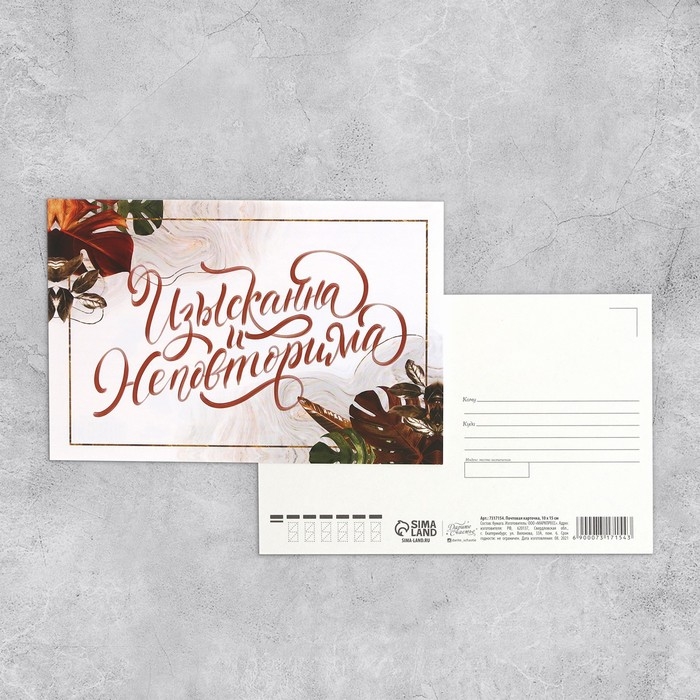 Набор почтовых карточек "Универсальный" , 20 шт, 10 &times; 15 см