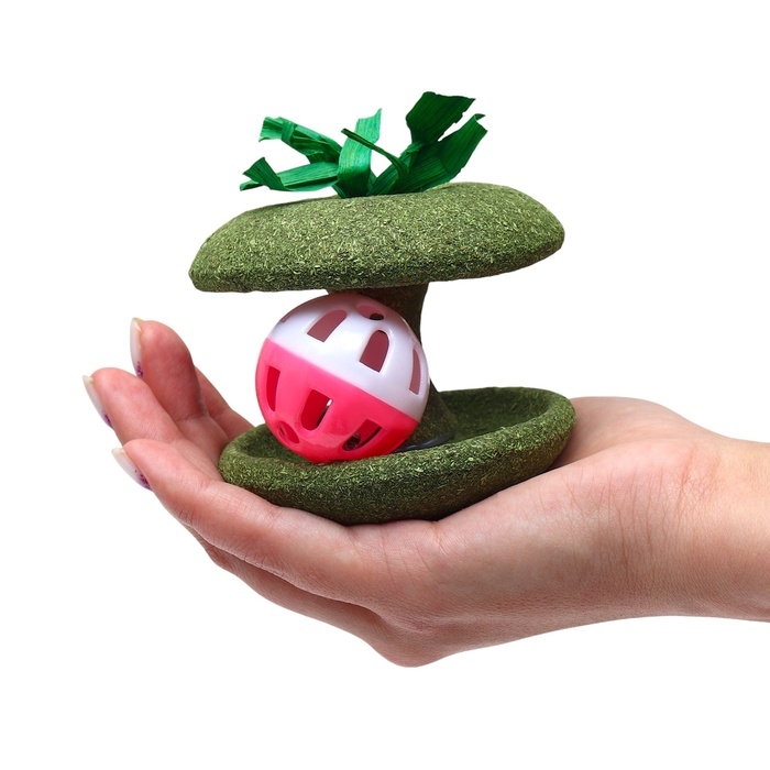 Игрушка для кошек из прессованной кошачьей мяты Игрушка для кошек из прессованной кошачьей мяты "Неваляшка"