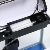 Аквариум SeaStar HX-319F в комплекте: LED-лампа, фильтр, 18 л, белый