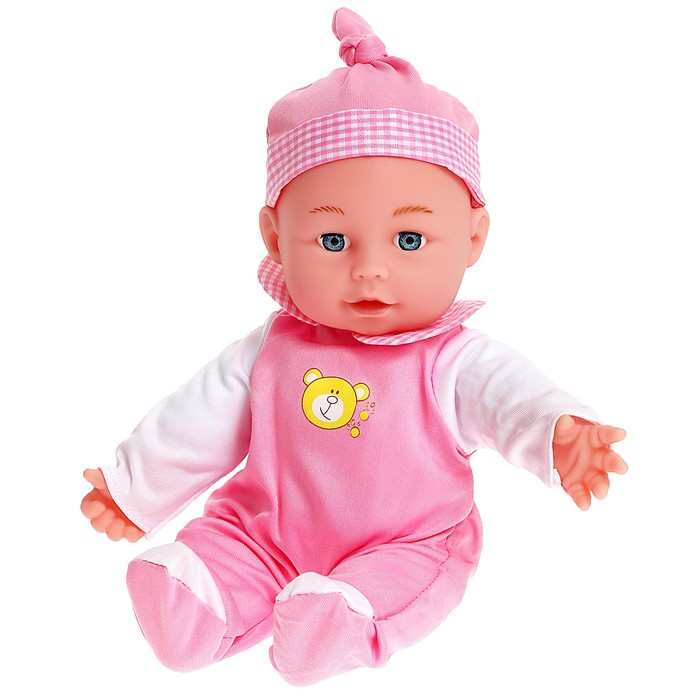 Пупс &laquo;Малышок&raquo; со стульчиком для кормления и аксессуарами, плачет, смеётся, говорит: &laquo;мама&raquo; &laquo;папа&raquo;