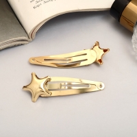 Невидимка для волос "Аманда" (набор 2 шт) звезда, 6,5 см, золото Невидимка для волос "Аманда" (набор 2 шт) звезда, 6,5 см, золото