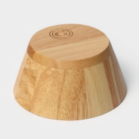 Тарелка - салатник круглый, 15&times;7 см, гевея