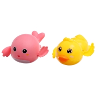 Набор для купания &laquo;Заводные игрушки: Утёнок и кит&raquo;, 2 шт., МИКС