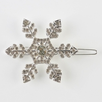 Заколка для волос новогодняя &laquo;Для тебя с любовью&raquo;, на Новый год, снежинка, 5,5 х 3,5 см