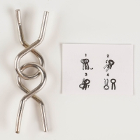 Головоломка металлическая &laquo;Развивай логику. Змейки&raquo;, в шоубоксе, МИКС