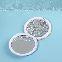 Зеркало складное «Нежность», d = 7,5 см, цвет жёлтый Зеркало складное «Нежность», d = 7,5 см, цвет жёлтый