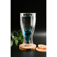 Бокал стеклянный пивной с двойными стенками Magistro &laquo;Дуо&raquo;, 400 мл, 8,5&times;8,5&times;18 см