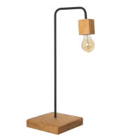 Лампа настольная "Хью-1" коричневый/черный 20х20х55см RISALUX Лампа настольная "Хью-1" коричневый/черный 20х20х55см RISALUX