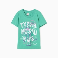 Футболка для мальчика, цвет зелёный, рост 134