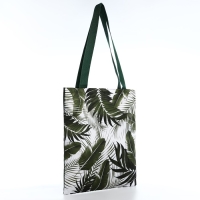 Шопер «Тропики» 35х0.5х40 см, отдел без молнии, без подклада, зеленый Шопер «Тропики» 35х0.5х40 см, отдел без молнии, без подклада, зеленый