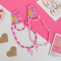 Набор детский «Выбражулька» 2 предмета: кулон, браслет, единорог, цвет МИКС Набор детский «Выбражулька» 2 предмета: кулон, браслет, единорог, цвет МИКС