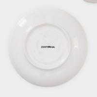 Сервиз фарфоровый чайный Доляна &laquo;Пташка&raquo;, 12 предметов: 6 чашек 250 мл, 6 блюдец d=15 см