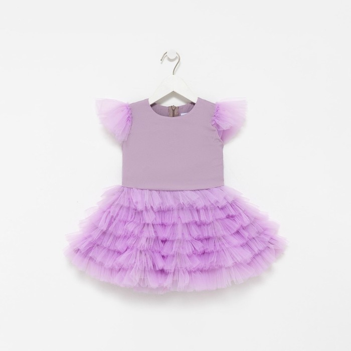 Платье для девочки с крылышками KAFTAN, размер 34 (122-128), цвет лиловый