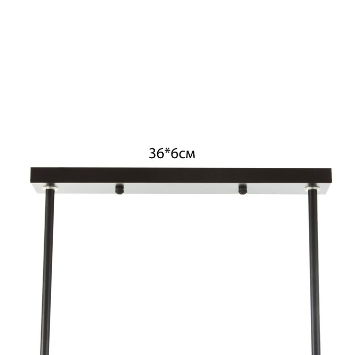 Люстра "Джозеф" 3x40W E27 черный 36x118x21,5 см BayerLux