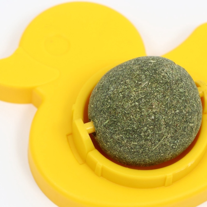 Игрушка для кошек «Утёнок» из кошачьей мяты Игрушка для кошек «Утёнок» из кошачьей мяты