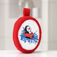 Мочалка для тела «Пингвин», 11×14 см, цвет микс Мочалка для тела «Пингвин», 11×14 см, цвет микс