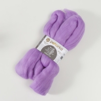Шерсть для валяния 100% тонкая шерсть 50гр (1131-Сиреневый ) Шерсть для валяния 100% тонкая шерсть 50гр (1131-Сиреневый )