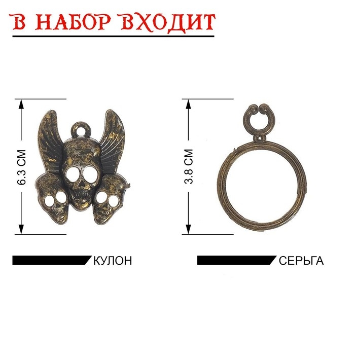 Набор пирата &laquo;Черный шторм&raquo;, 4 предмета