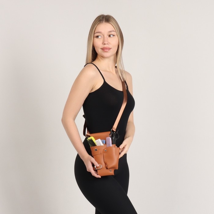 Сумка для мастера, 23 &times; 13,7 см, длина ремня 117 см, цвет МИКС