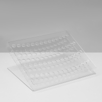 Подставка под ручки и карандаши, 19&times;16&times;8 см, оргстекло 2 мм, В ЗАЩИТНОЙ ПЛЁНКЕ