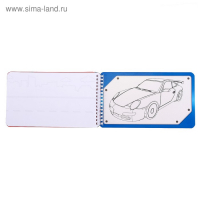 Альбом с наклейками и трафаретами &laquo;Крутые тачки&raquo;, 72 стр.