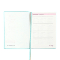 Ежедневник датир 2025г А6+ 176л ESCALADA ЦВЕТОК, мяг обл, иск кожа, тис ф, кр бл 70г/м2