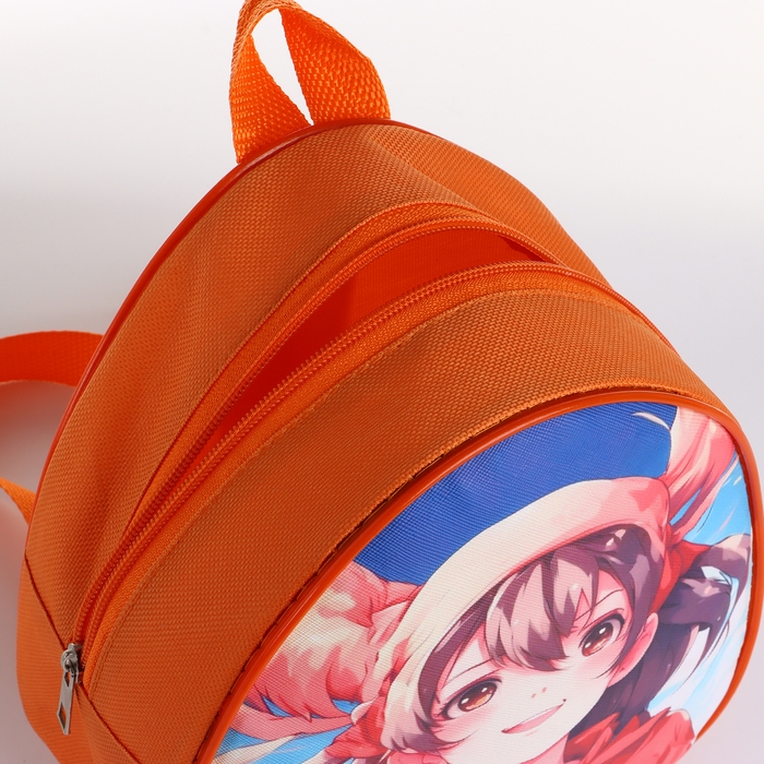 Рюкзак детский на молнии &laquo;Выбражулька&raquo;, цвет оранжевый