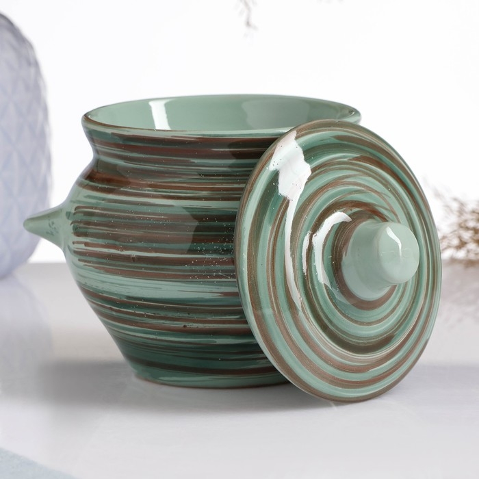 Горшок керамический для запекания №5 с ручками, 0,5л / 10х10,5см, скандинавия Горшок керамический для запекания №5 с ручками, 0,5л / 10х10,5см, скандинавия