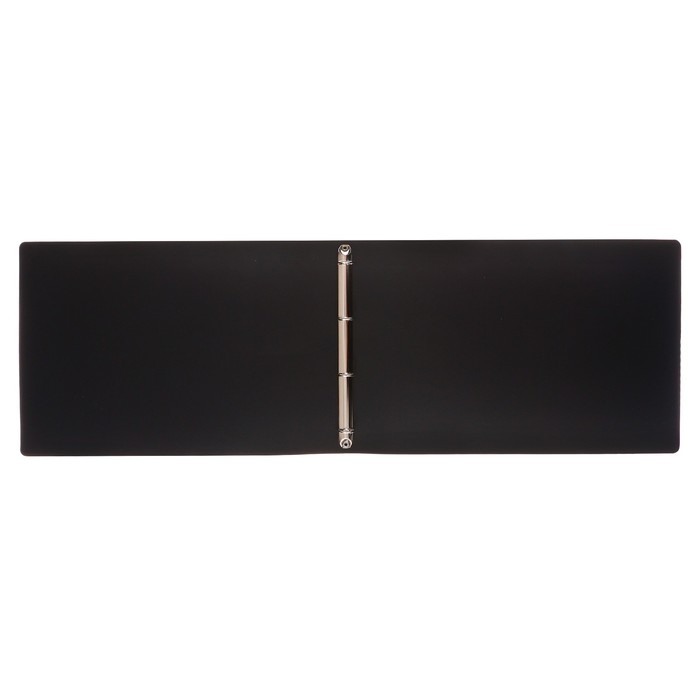 Папка на 4 кольцах А3, Calligrata "Standard" 27мм, 800 мкм, горизонтальная, чёрная