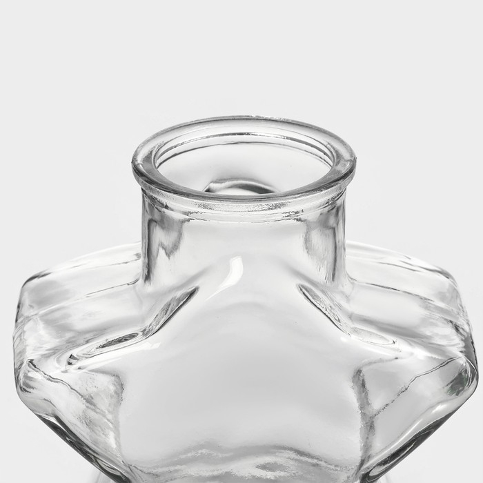 Банка стеклянная для хранения сыпучих продуктов Доляна &laquo;Парфе. Звезда&raquo;, 350 мл, 6,5&times;11,5 см, с пробковой крышкой