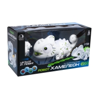 Робот &laquo;Хамелеон&raquo; IQ BOT, на пульте управления, интерактивный: звук, свет, на батарейках