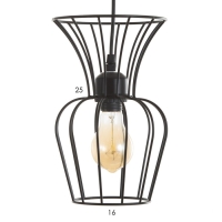 Светильник BayerLux "Фрейя" Е27 40Вт черный 16х16х23-123см