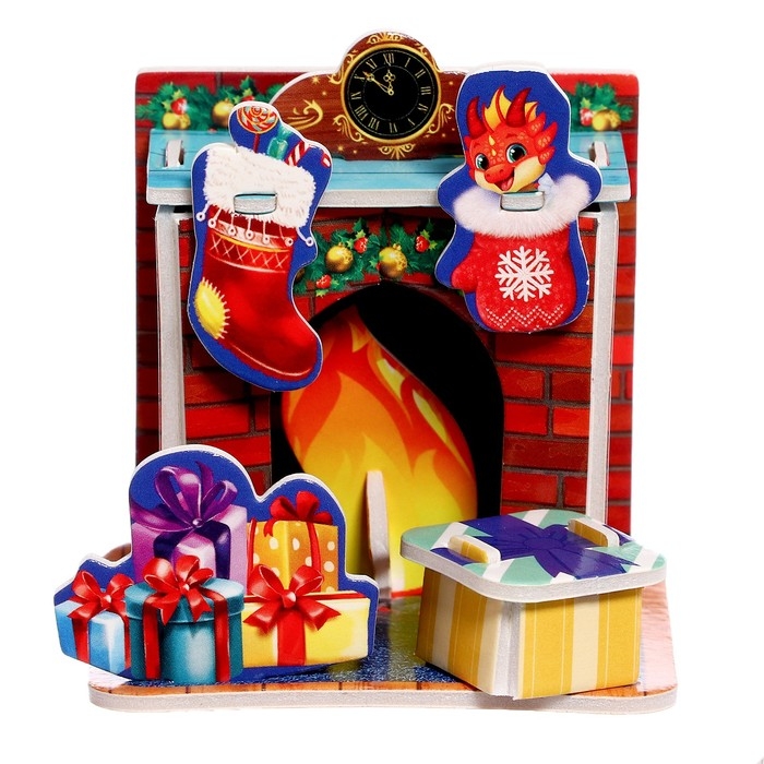 Конструктор фигурки&raquo;Камин&raquo;, 3Д