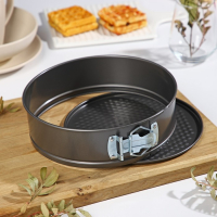 Набор форм для выпечки Доляна &laquo;Элин. Круг&raquo;, 3 предмета: d=18/20/22х6,5 см, съёмное дно, антипригарное покрытие, цвет чёрный