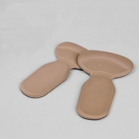 Пяткоудерживатели для обуви, с подпяточником, на клеевой основе, 14 &times; 9 см, пара, цвет бежевый