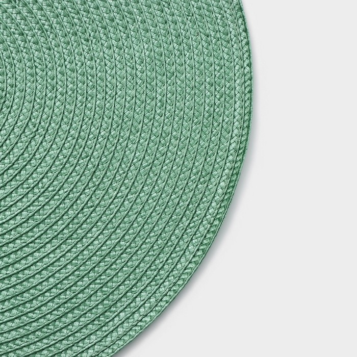 Салфетки сервировочные на стол Magistro &laquo;Лофт&raquo;, 4 шт., d=38 см, зелёные