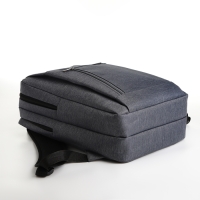 Рюкзак городской на молнии, 2 кармана, с USB, цвет серый Рюкзак городской на молнии, 2 кармана, с USB, цвет серый