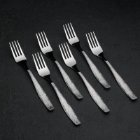 Вилка столовая &laquo;Уралочка&raquo;, длина 19,5 см, толщина 2 мм, цвет серебряный