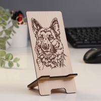 Подставка под телефон &laquo;Немецкая овчарка&raquo;