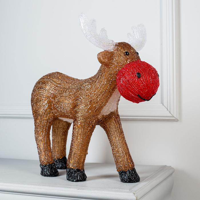 Светодиодная фигура &laquo;Мультяшный олень&raquo; 45 &times; 40 &times; 25 см, акрил, 50 LED, 220 В, свечение белое