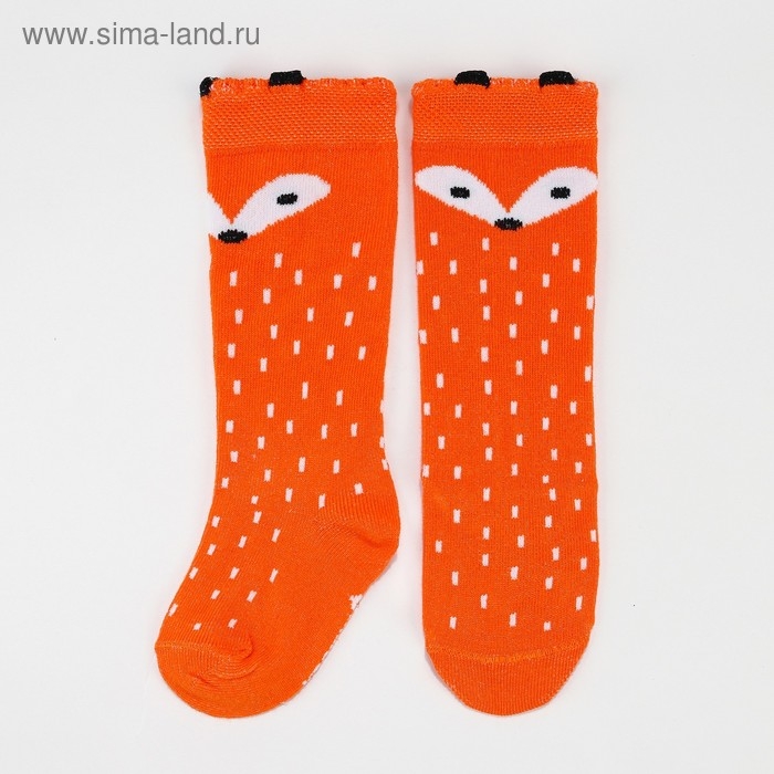 Гольфы Крошка Я «Лиса» 12-14 см, цвет кирпичный Гольфы Крошка Я «Лиса» 12-14 см, цвет кирпичный