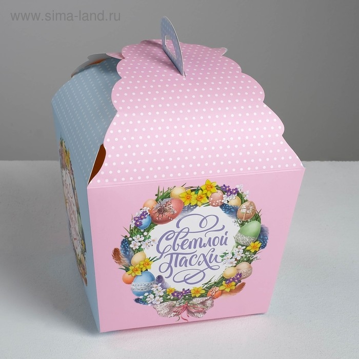 Коробка кондитерская, упаковка, &laquo;Светлой Пасхи&raquo;, 17 х 17 х 26 см