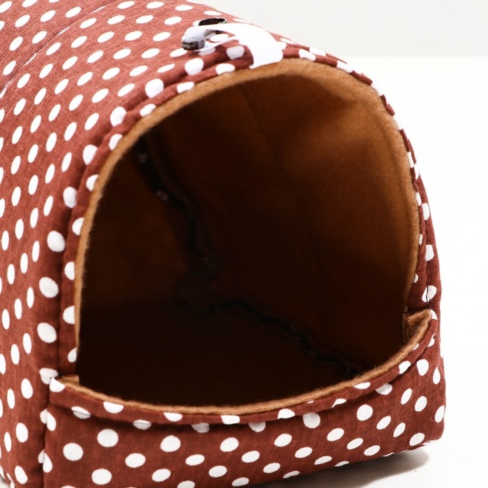 Домик Домик "Шалаш" для грызунов 17*22*17 см, бязь флис, поролон