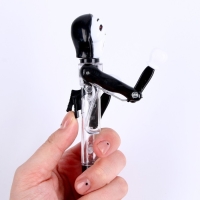 Прикол ручка &laquo;Крик&raquo;, боксёр, светятся глаза