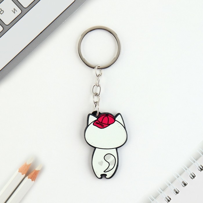 Брелок для ключей акриловый &laquo;Котик&raquo;, 3,5 х 10 см