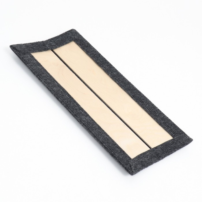 Когтеточка двойная Когтеточка двойная "Пижон", ковролин, 45 х 20 см, серая