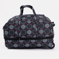 Сумка дорожная на колёсах, отдел на молнии с увеличением, наружный карман, длинный ремень, цвет серый Сумка дорожная на колёсах, отдел на молнии с увеличением, наружный карман, длинный ремень, цвет серый