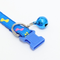 Ошейник двухслойный с фастексом "Разноцветные косточки" 30 х 1 см, синий Ошейник двухслойный с фастексом "Разноцветные косточки" 30 х 1 см, синий